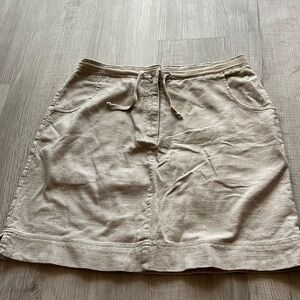 Khaki taupe cotton summer skirt by Woolrich Sz 6